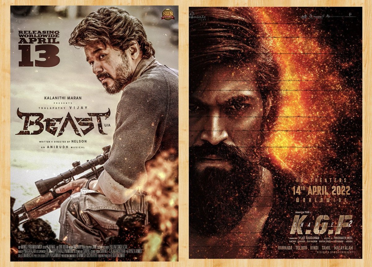 Altafkaji5's tweet photo. Most Awaited Trailer in 2022...

RT - #Beast #BeastTeaser

Like - #KGFChapter2Trailer 

#KGFChapter2 #BeastFromApril13 https://t.co/kQqYkItACj
