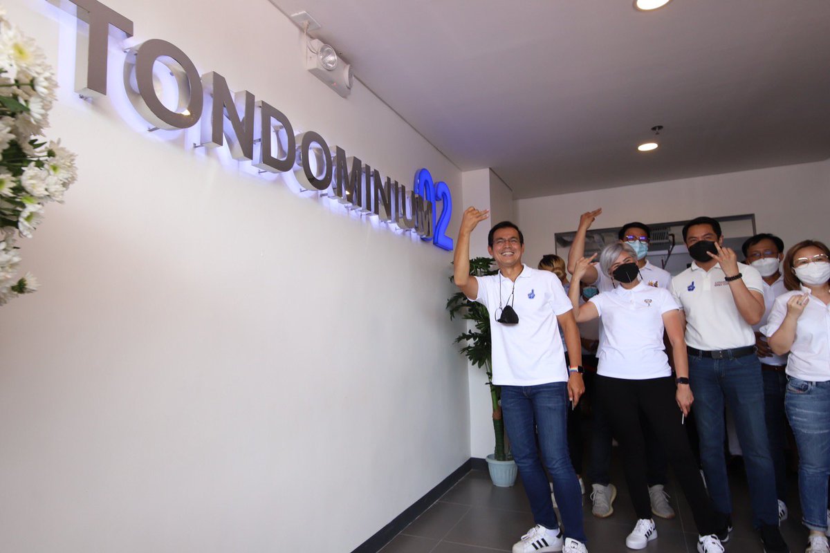 IskoMoreno's tweet photo. TONDOMINIUM 2 🇵🇭

Salamat sa Diyos! Salamat Vice Mayor Honey and City council and sa lahat ng cityhall employees at sa mga construction workers natin! ☝🏻

Marami kayong napasayang Pamilyang Filipino. 💙🇵🇭

#KayIskoPosible
#TunayNaSolusyonMabilisUmaksyon https://t.co/y9AlUHOo5W