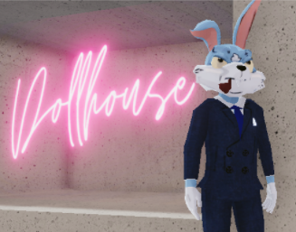 BamBamBros's tweet photo. Shout out to @EtherBunnyNFT for a sweet wearable made by @michi_todd at the one and only Dollhouse. Having the time of my life!!! https://t.co/q4vzHS91Bd