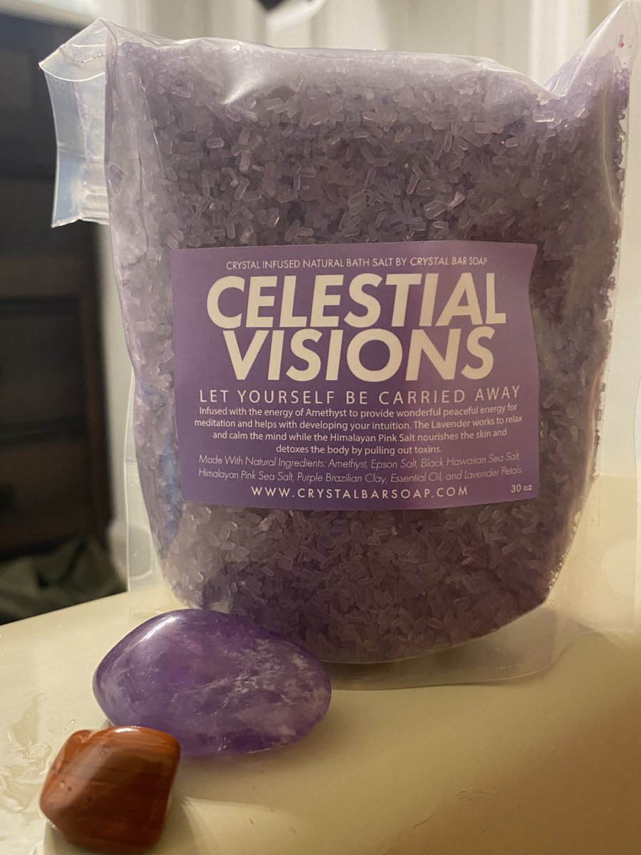 ZoiiKijo's tweet photo. Got this lovely amethyst in that @crystalbarsoap  baggo right there. Also got that jasper from the scrumptious pink rose bath bomb, leaving me with that yummy shaded bath water. 😮‍💨 #treatyourself https://t.co/FuTfF2YOA5