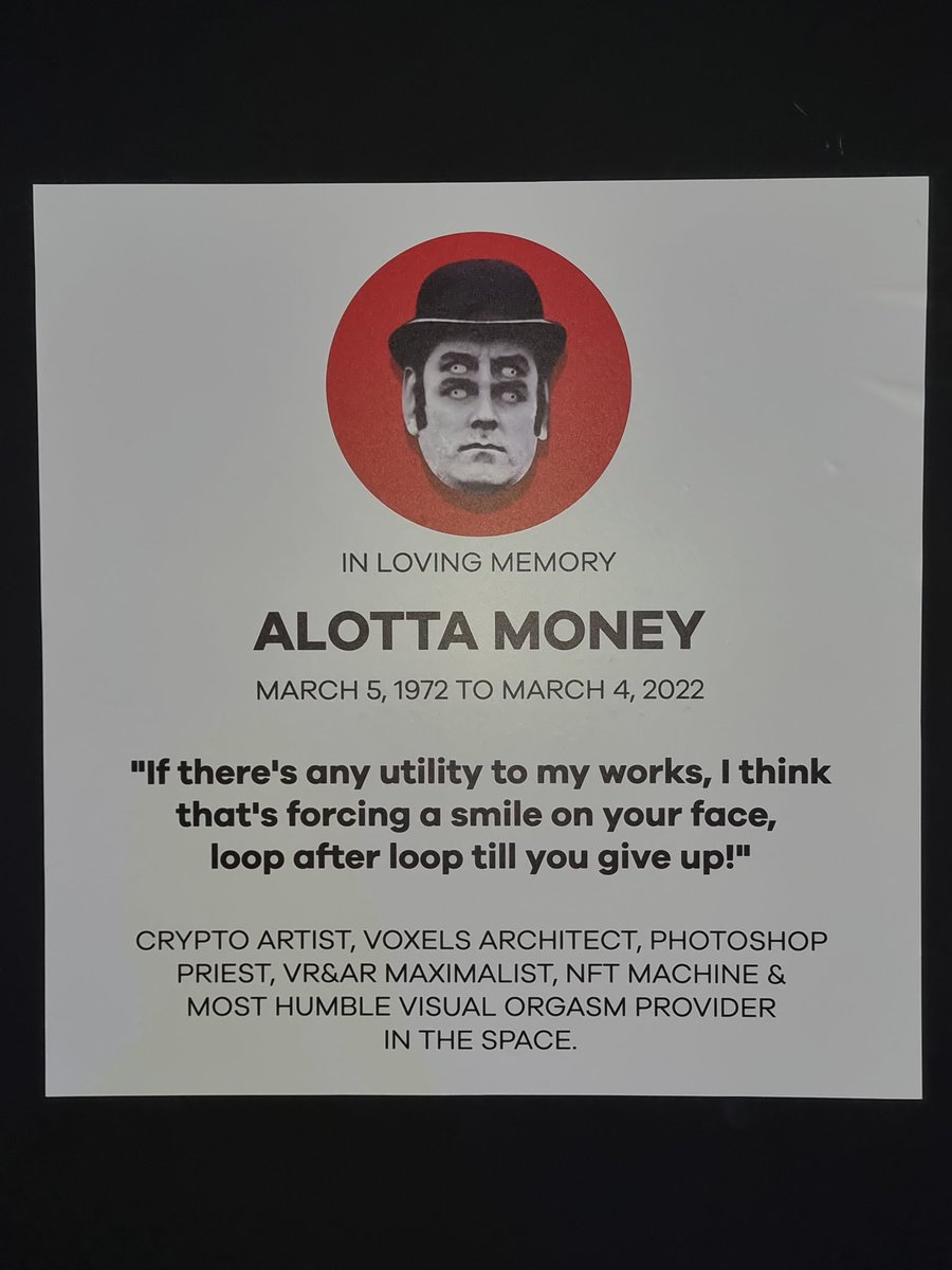 AkiraReloaded's tweet photo. Great install at @ByThe721 gallery and a tribute to @money_alotta, rest in piece brother https://t.co/pSsXJMTSJN