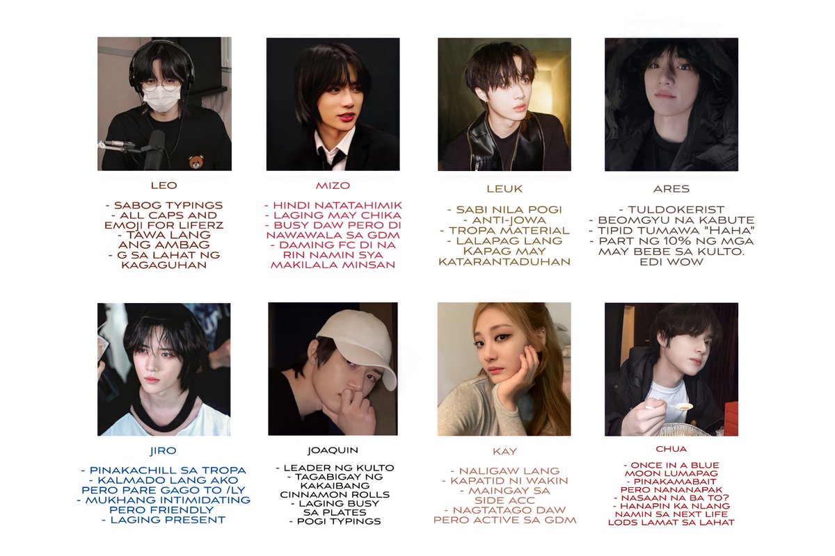 Interaction call!

Drop @ kung sinong KULTO NG MGA POGI FT. KAY best describes you

Wag nyong i-flop!