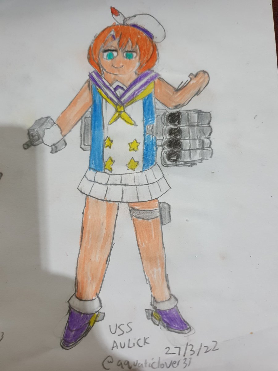 aquaticlover33's tweet photo. Here is the colored picture of the Fletcher-Class Destroyer, USS Aulick!
#AzurLane
#AzurLaneFanart
#ShipGirl
#EagleUnion
#FletcherClass
#Destroyer
#NormalRarity
#USSAulick https://t.co/tIlqfujr2Z