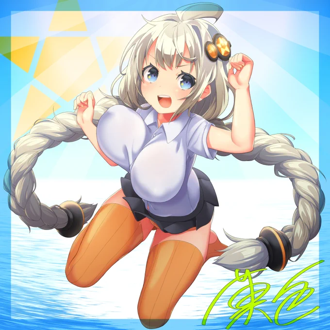 あかりさんJKで絵の練習してます #紲星あかり 