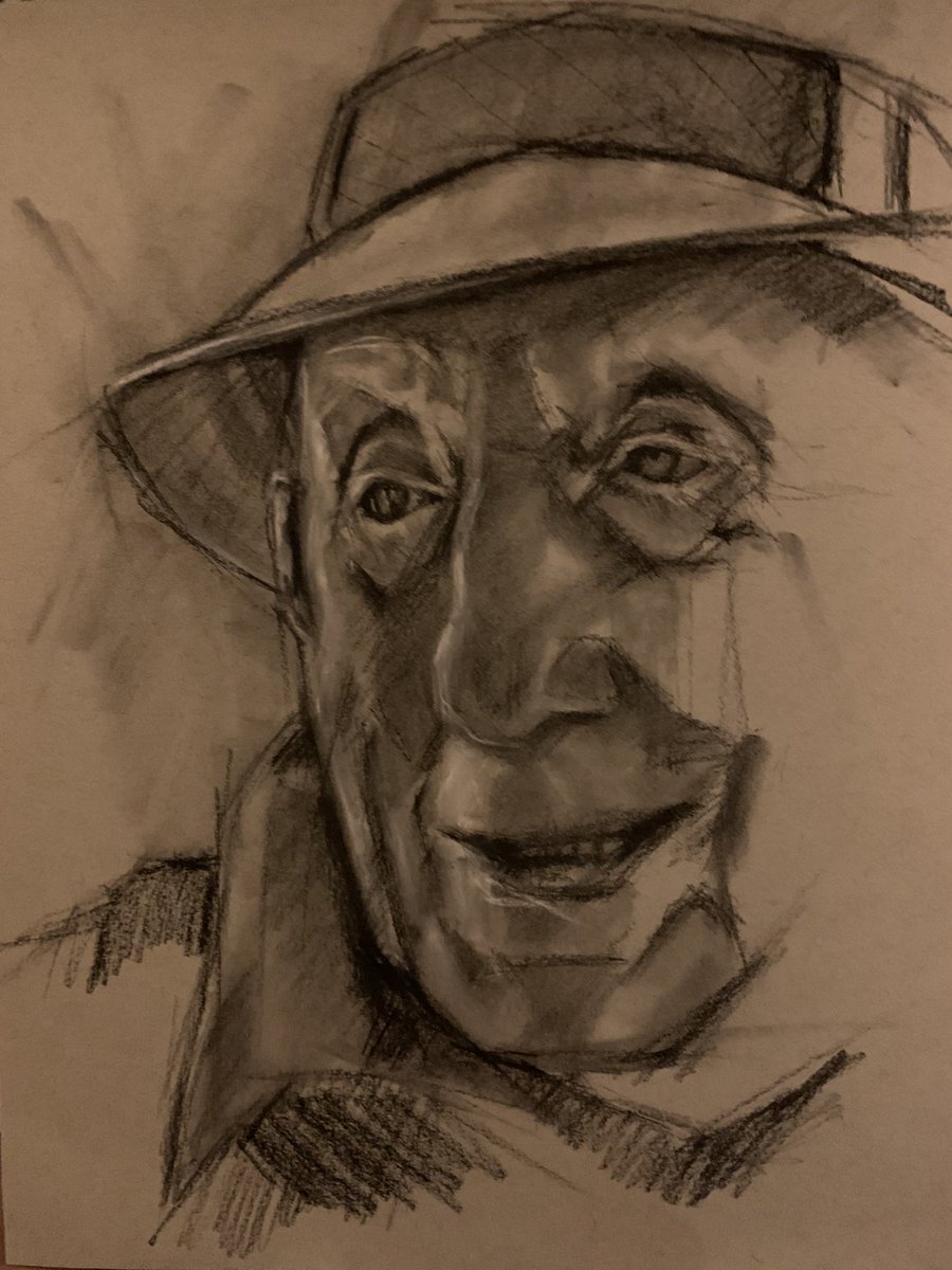 Work in progress of one of Great Yarmouth’s characters…..introducing Bernie ✍️✍️✍️

#greatyarmouth #sketchbook #scribbles #charcoal