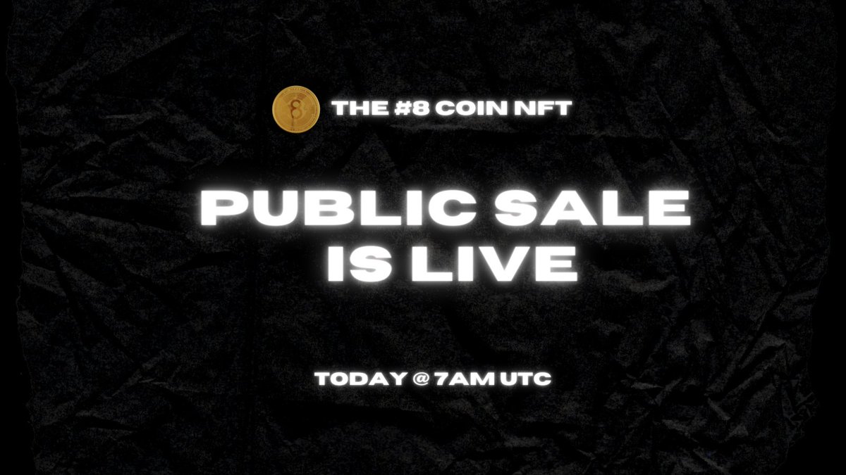The #8 Club | PUBLIC SALE IS LIVE! tweet media