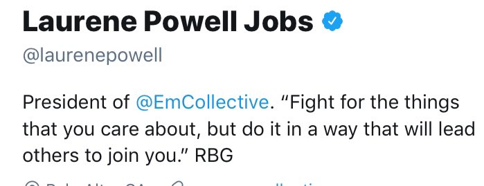 PurePro2's tweet image. God stamps a family to someone’s heart.
Jobs Steve wasn’t only my personal heartily desired friend but my role model now see Laurene Powell Jobs..
Thanks Powell for such a great statement.