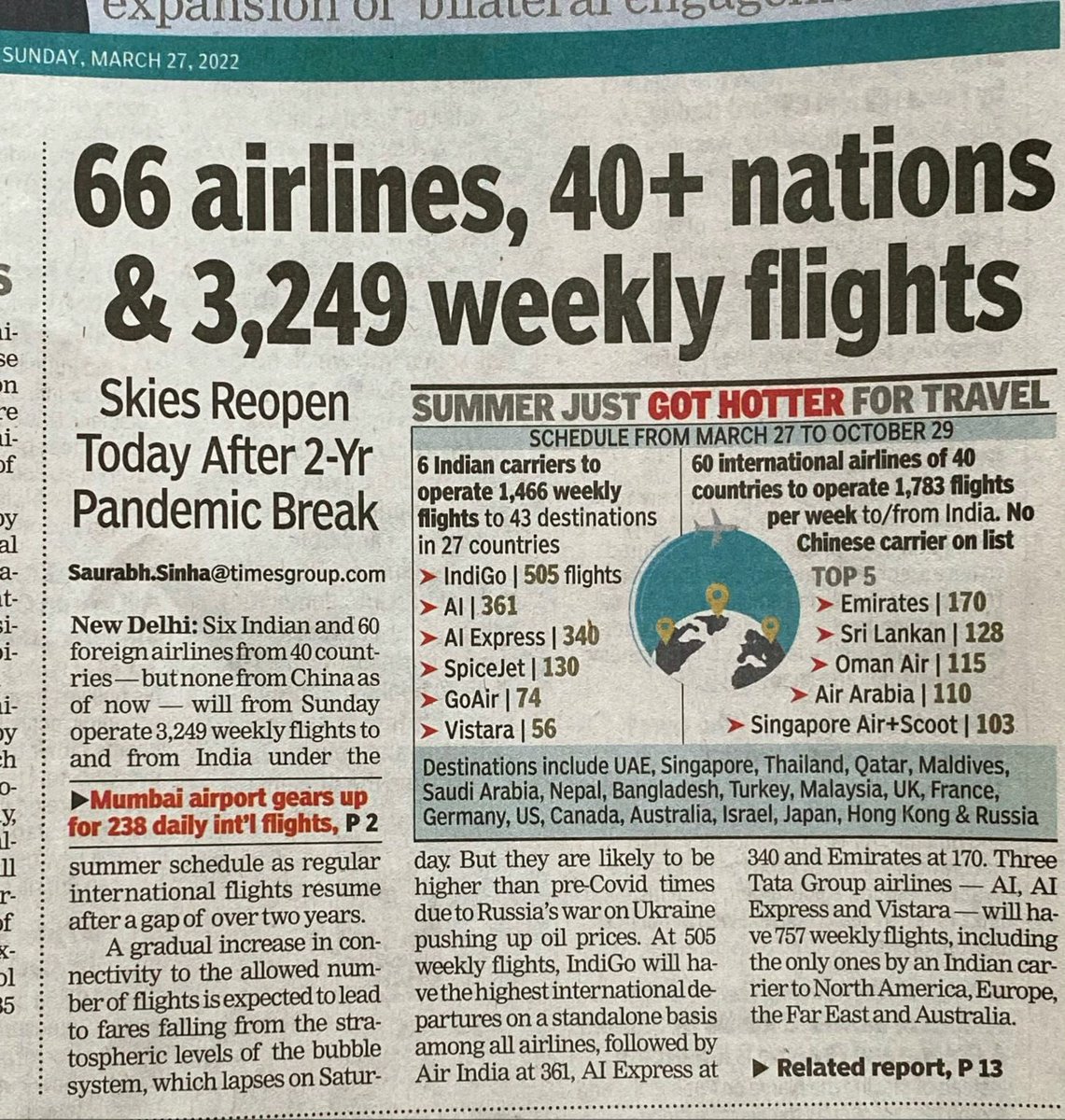 imdarji's tweet photo. Here we go! #travel #India @JM_Scindia
@MoCA_GoI
After 2 Years, #India Resumes Regular #International #Flights Today. https://t.co/V6W1c9nlf8 https://t.co/VHZTeji1RZ
