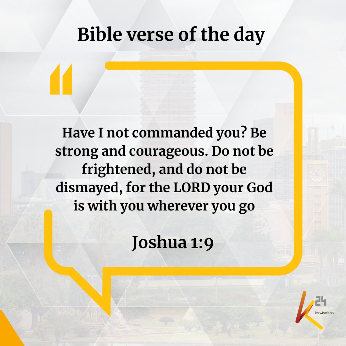 K24Tv's tweet photo. Bible verse of the day. https://t.co/vachvrI8yL