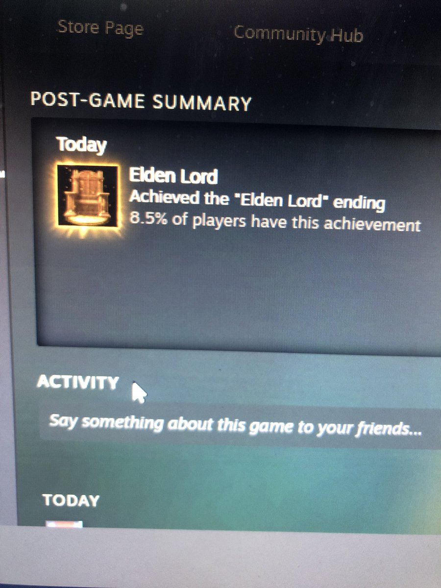 ConManEd's tweet image. I don’t have many people to show this off to. But I’m an Elden Lord! #ELDENRING