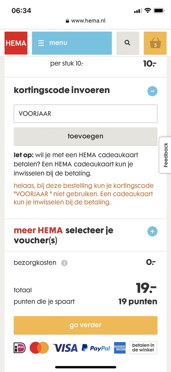2011moniek's tweet photo. @HEMA @LindavG Hier hetzelfde probleem. Hoe kun je zien dat het reeds afgeprijsde artikelen zijn? (€30,- in winkel mand) https://t.co/lapWcBK4s1