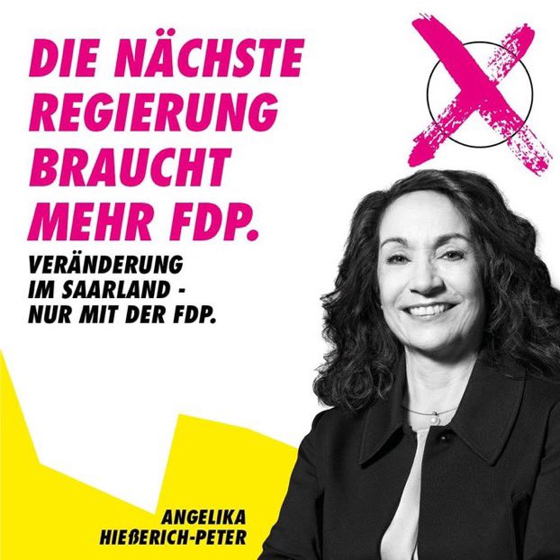 Heute wählen die Saarländer und Saarländerinnen ihren neuen Landtag! Wir wünschen der <a href="/FDP_Saar/">FDP Saar</a> mit ihren Kandidaten und Kandidatinnen- allen voran der Spitzenkandidatin <a href="/HiesserichPeter/">Angelika Hießerich-Peter</a> VIEL ERFOLG!
