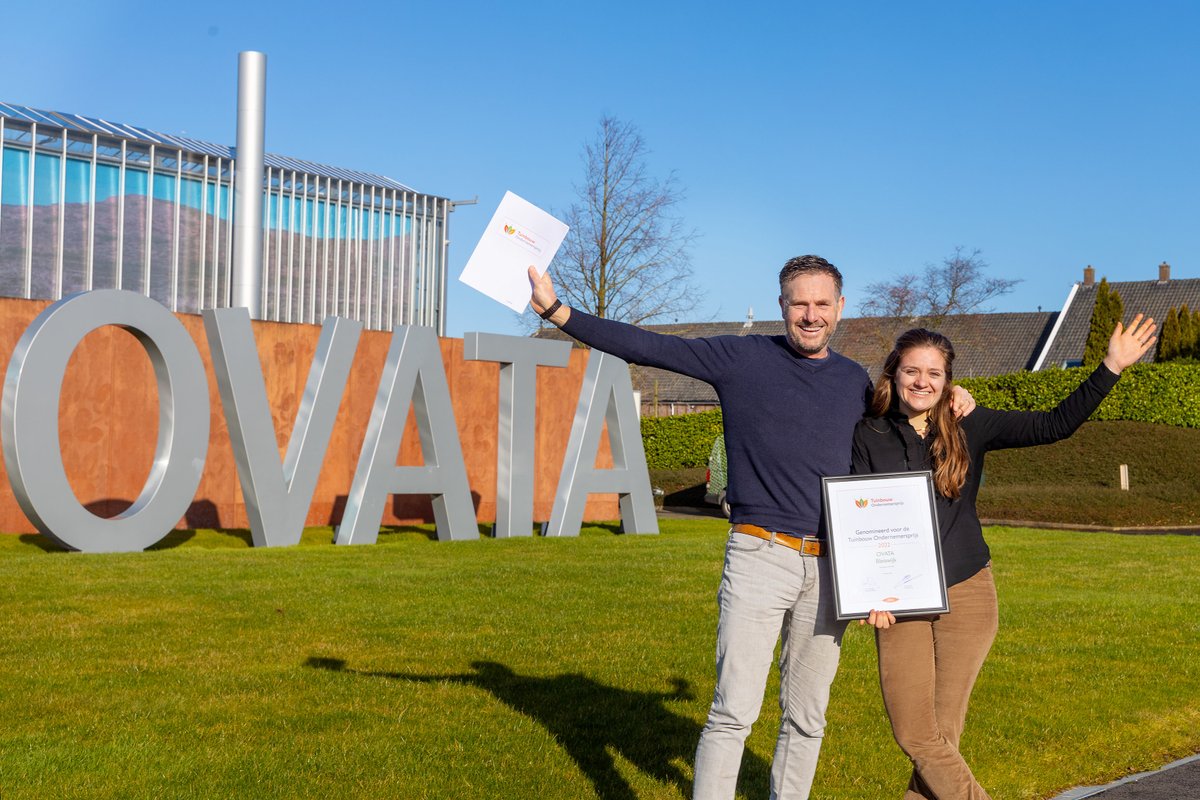 TOPTuinbouw's tweet photo. OVATA: ''Duurzaam telen levert de mooiste plant op’
https://t.co/ztinVDoynl
#Ovata #TopTuinbouw #tuinbouwondernemersprijs #topondernemers #agrarischesector #tuinbouw #glastuinbouw https://t.co/8ZKlCeIRwl