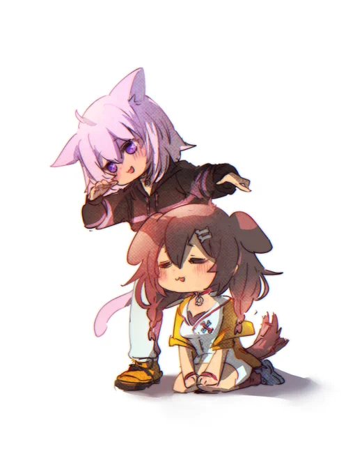 撫でられ待ち
#絵かゆ
#できたてころね 