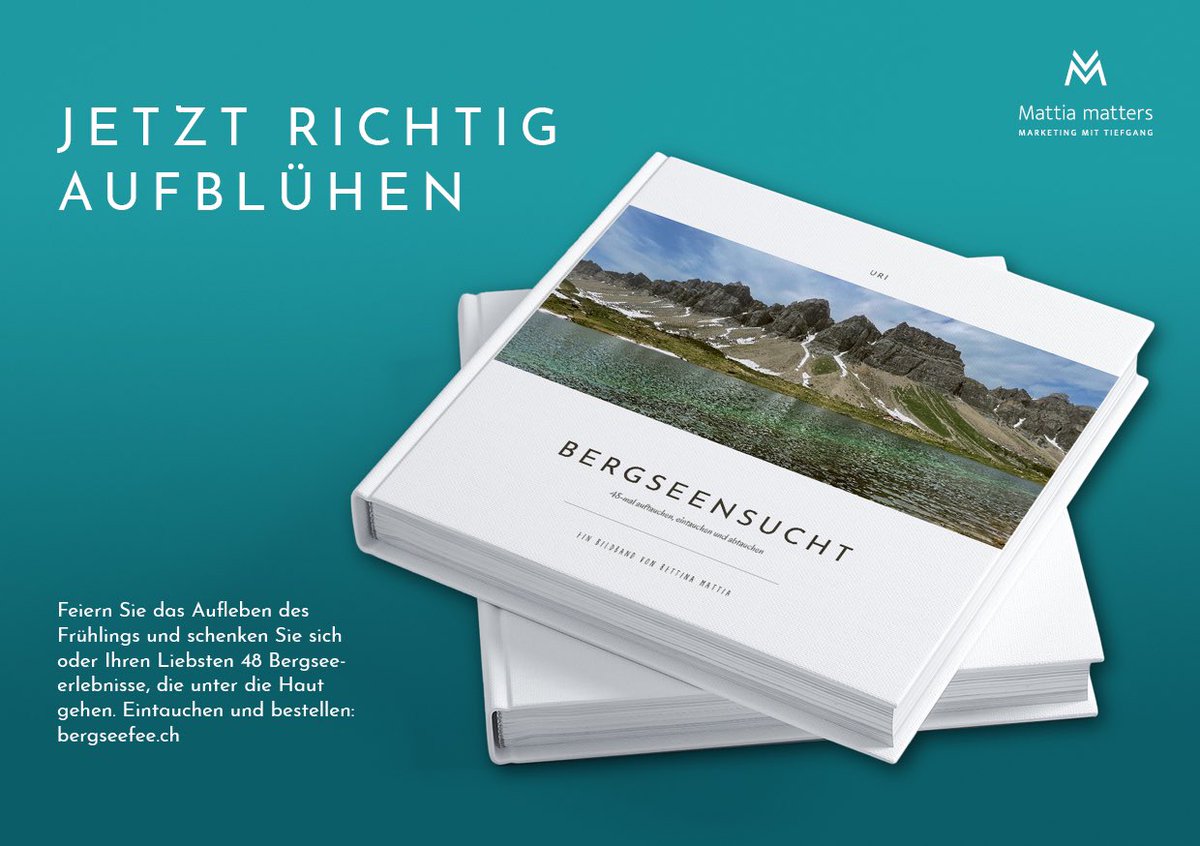 Bettina_Mattia's tweet photo. Die #BERGSEENSUCHT Edition #URI kann jetzt vorbestellt werden: https://t.co/YrjFlWUuUO 🧚♀️ So könnt ihr das #Buch sicher pünktlich zu #Ostern in den Händen halten. Erstverkaufstag: 9.4.22
#Bergseen #Wandern #Ausflugtipps https://t.co/MEGR5BRSwV