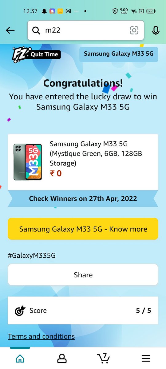 sara_imf's tweet photo. @SamsungIndia @amazonIN #NewGalaxyM #NewSamsungGalaxy #AmazonMobileInsider 

Hope I can get this 🤞🏻 https://t.co/0YLfN9SOMX