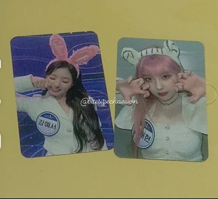 bitesizechaewon's tweet photo. Chaehyun beatroad haver and Yeseo beatroad dupe haver na ako🥹, Thank you @ekisdinarycart for the smooth transaction and for patiently providing our proof requests. #PROOFSNIREN https://t.co/1nCWox91ZQ