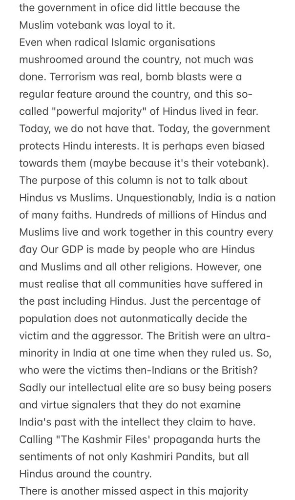 chetan_bhagat's tweet photo. Hi all,

“The gut-wrenching Kashmiri Pandit story needed to be told — and seen,” my column in TOI today.

Do read and share! https://t.co/YrcjGWBg0l