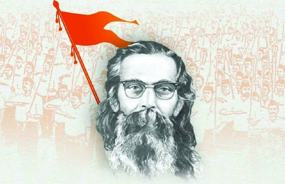 singhdrrajeev's tweet image. काँध पर कुदाल, मुख में गीत, मन में प्यार,
नवीन बाँध बाँधने चले हैं ये कुमार।
नवीन कल्पना, नवीन योजना हजार,
नई हवा की पीठ पर चढ़े हुए सवार।
नए-नए करों में आज देश का निशान,
क़दम-क़दम से ताल दे चला है नौजवान।