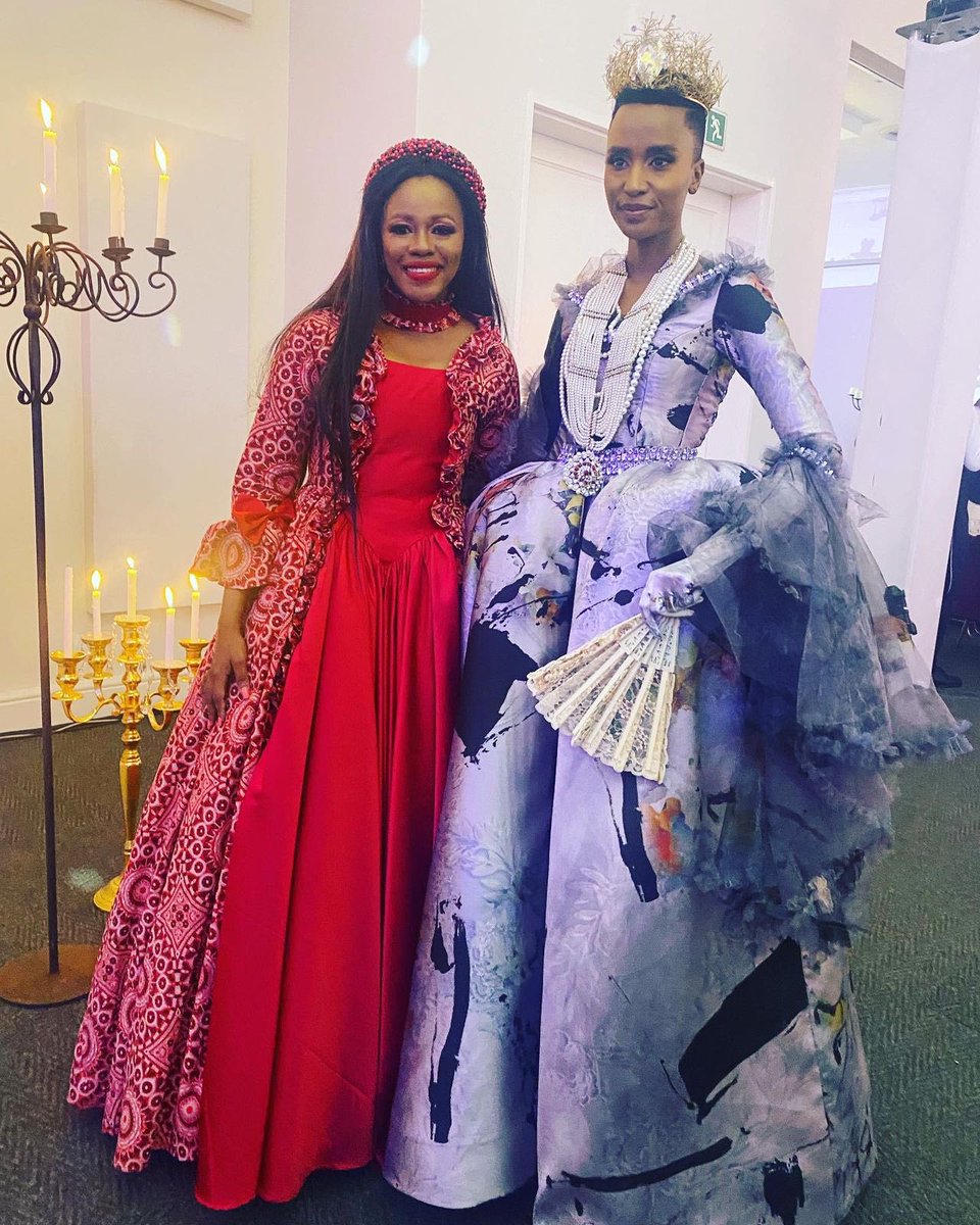 My sister <a href="/hlonza13/">hloni modise</a> with <a href="/zozitunzi/">Zozibini Tunzi</a> #ABridgertonAffair they sure understood the assignment