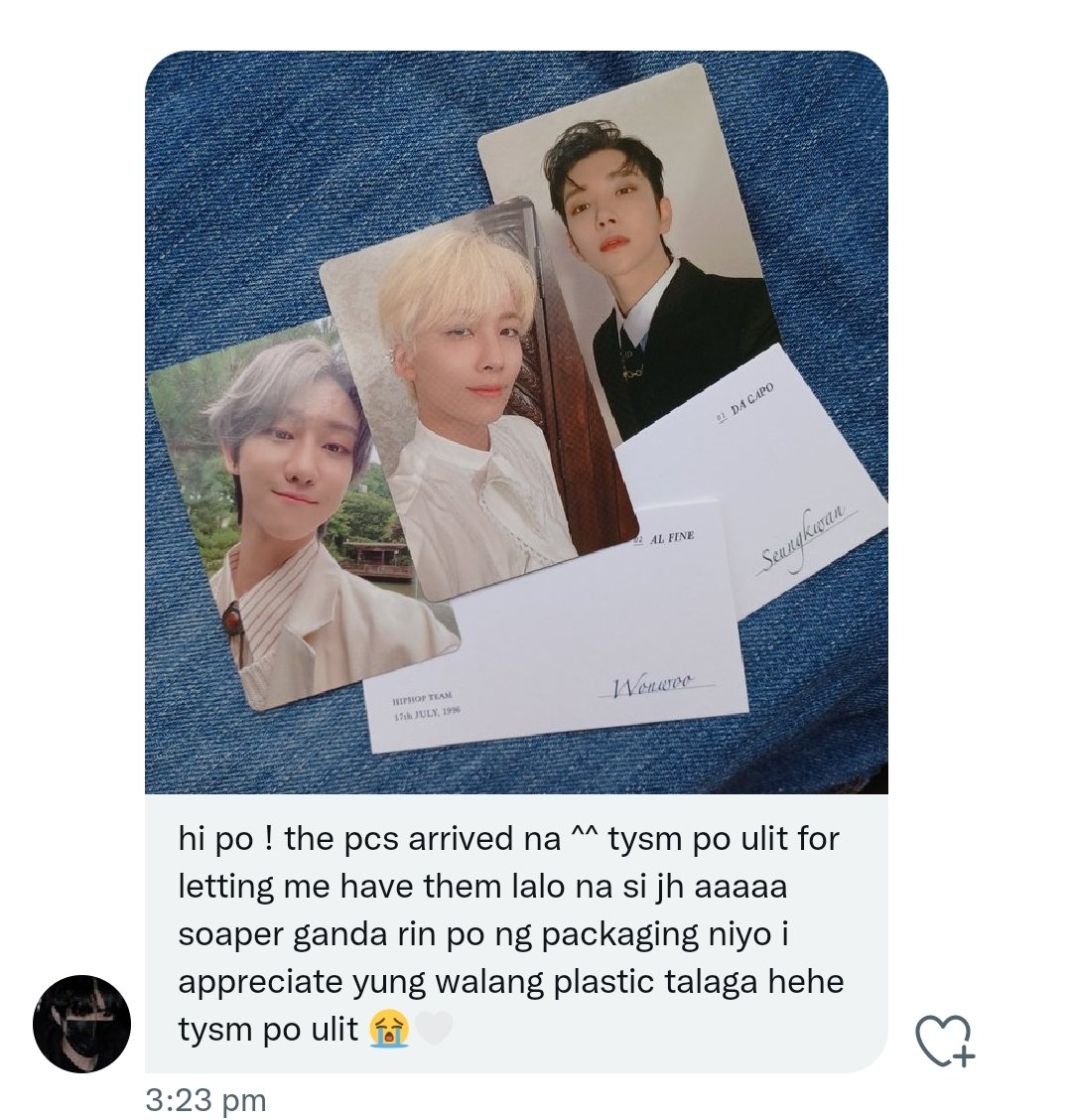 _minwonhaooo's tweet photo. sana all inuuwian ng prio 🥹 thanks for trusting meee! ❤️❤️ #JaPFB https://t.co/en2QPVzbK8