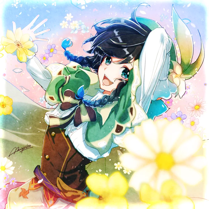 『旅人の風』

制作過程はリプ欄にて。

#原神 #ウェンティ 