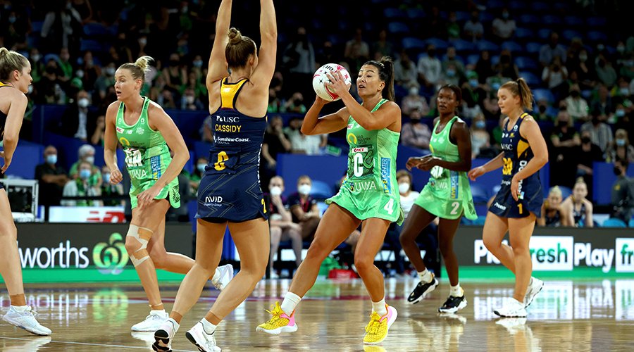 SuperNetball's tweet photo. MATCH REPORT

The West Coast Fever have kicked off a new era with new tricks but it was the same savage effect in the record-breaking 82-62 Super Netball win against the Sunshine Coast Lightning.

Read Now - https://t.co/tyUsUV3WH0

#SSN2022 #SSNFeverLightning https://t.co/oIuZzAsTYO