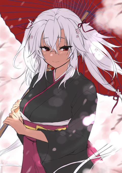 桜武蔵しゃんを描かねばと思いラフを描きました 