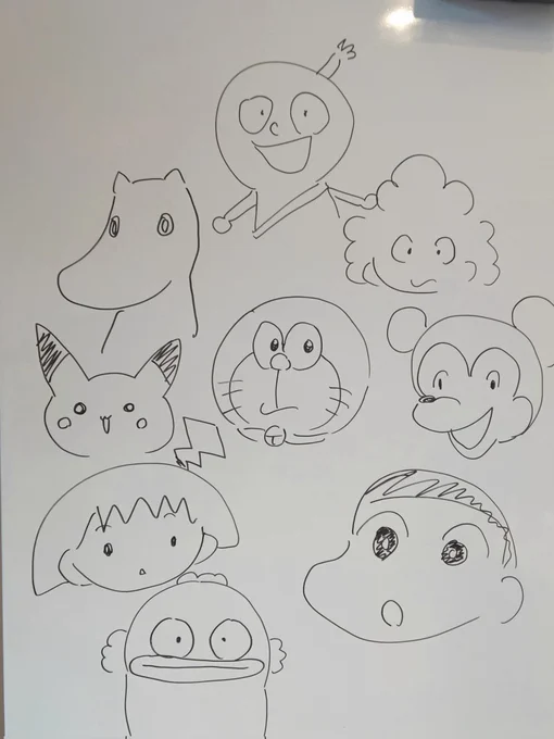 うろ覚えで描きました!!判定よろしくお願いします(当ててみてね) 