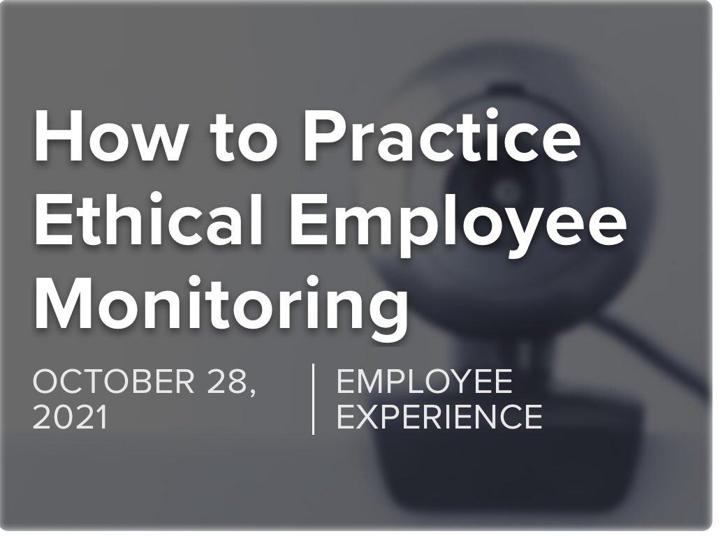 samiremile's tweet image. How to Practice Ethical Employee Monitoring

 reworked.co/employee-exper… 

#Coaching 
#CoachingMentor 
#Mentor #mentoring #mentorship 
#EQ #EmotionalIntelligence
#Leadership
#LeadershipCoaching 
#LeadershipDevelopment  
#LeadershipMatters  
#LeadershipMentoring 
@GetReworked