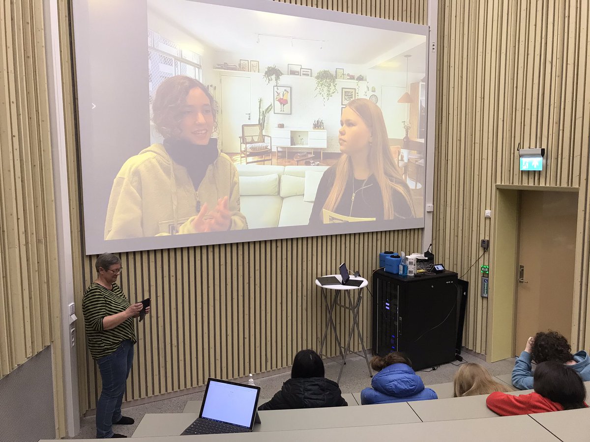 iesgaherrera's tweet photo. Showing the final product of their work, role-plays representing attitudes to be changed in our European society, our students from 🇪🇸 🇱🇻 🇳🇴 🇩🇪 and 🇮🇹 have culminated their working sessions in Stokmarknes,🇳🇴 . @sepiegob @educajccm @Marajess18 https://t.co/4WUA333OKx