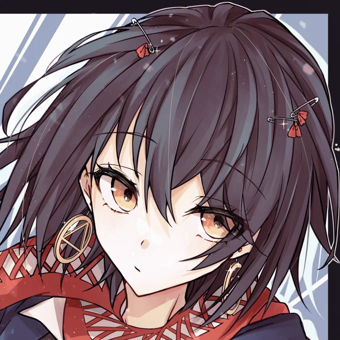 顔良く描けたからアップも