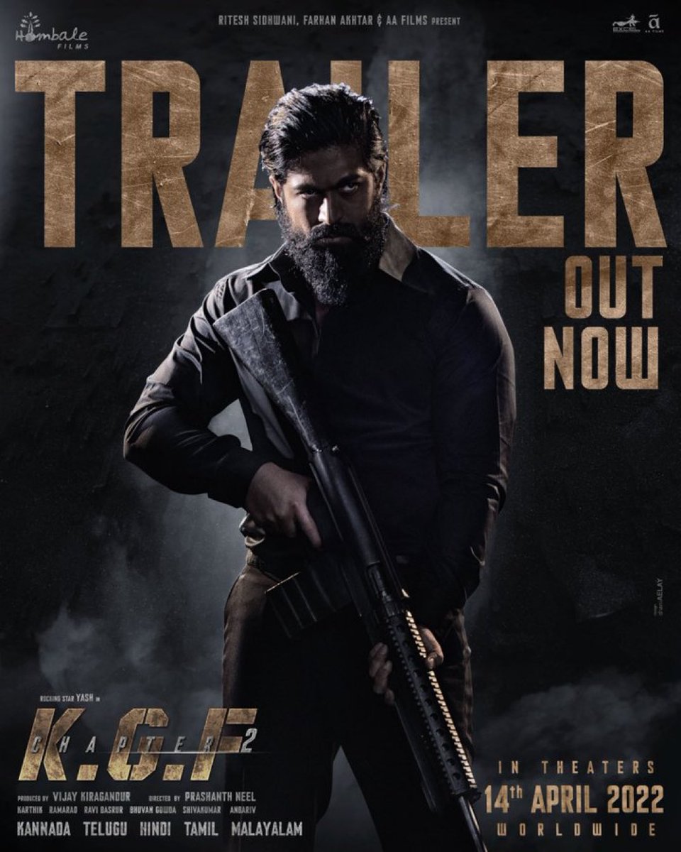 taran_adarsh's tweet photo. #KGF2Trailer = EPIC. 🔥🔥🔥
#KGF2 #KGFChapter2
Get ready for BOX-OFFICE TSUNAMI...
TRAILER Duration: 2 minutes, 59 seconds. https://t.co/NpeUnUsgh5