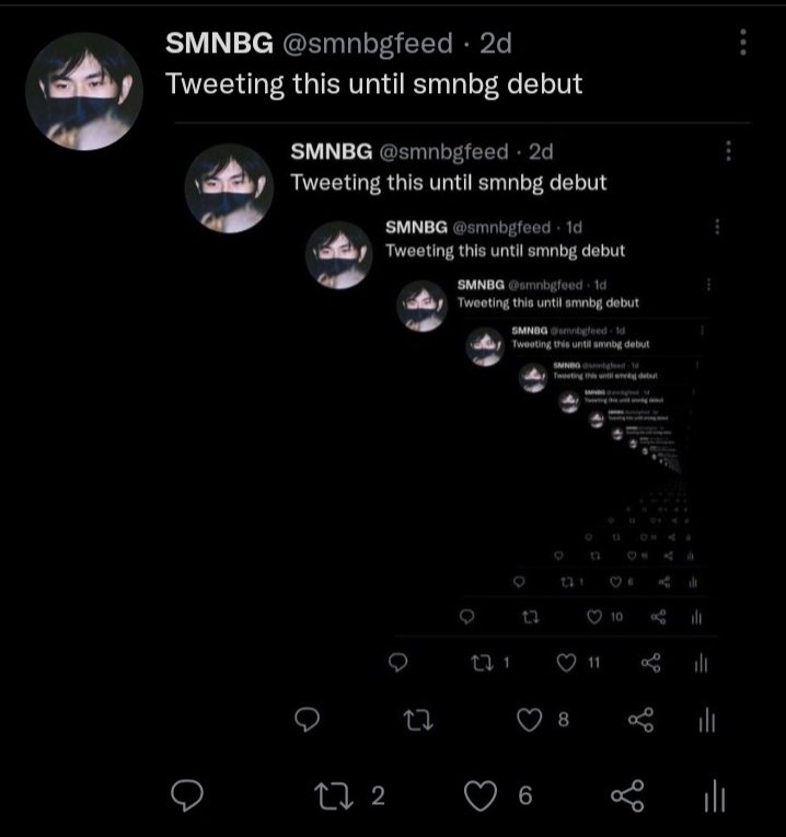 Tweeting this until smnbg debut