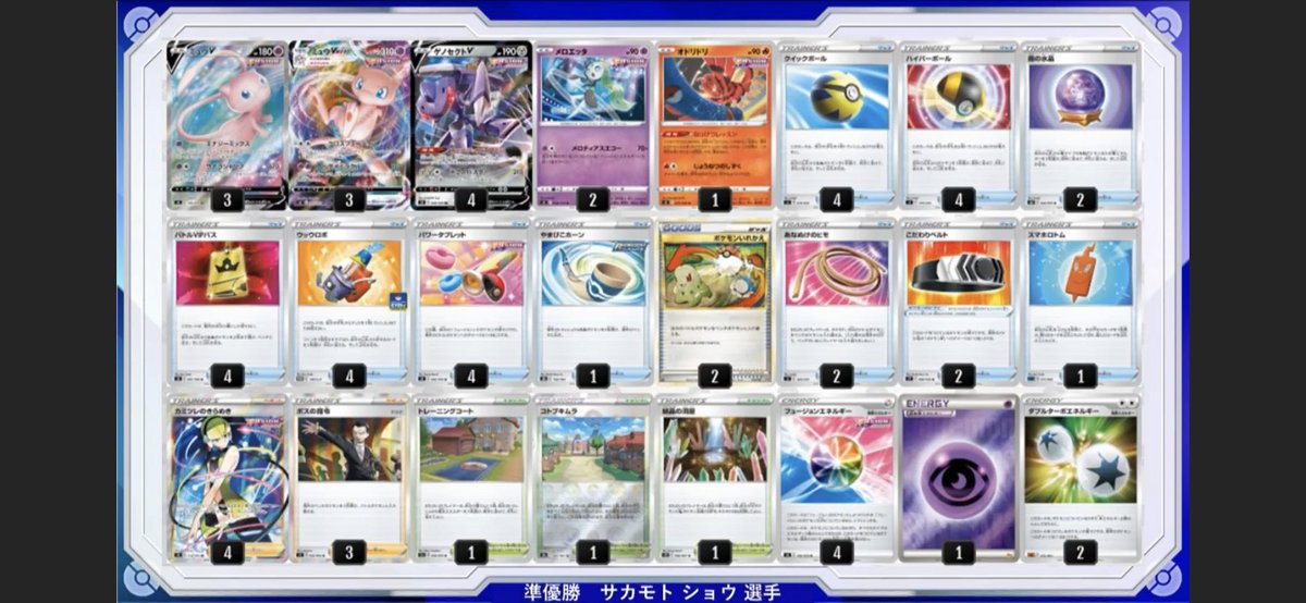 pokemonpandora's tweet photo. マスターリーグ優勝、準優勝、3位の選手の使用デッキが公開されました
#ポケカ　#ポケモンカード
 #ポケカCL2022愛知 https://t.co/7aIQiRpqtd