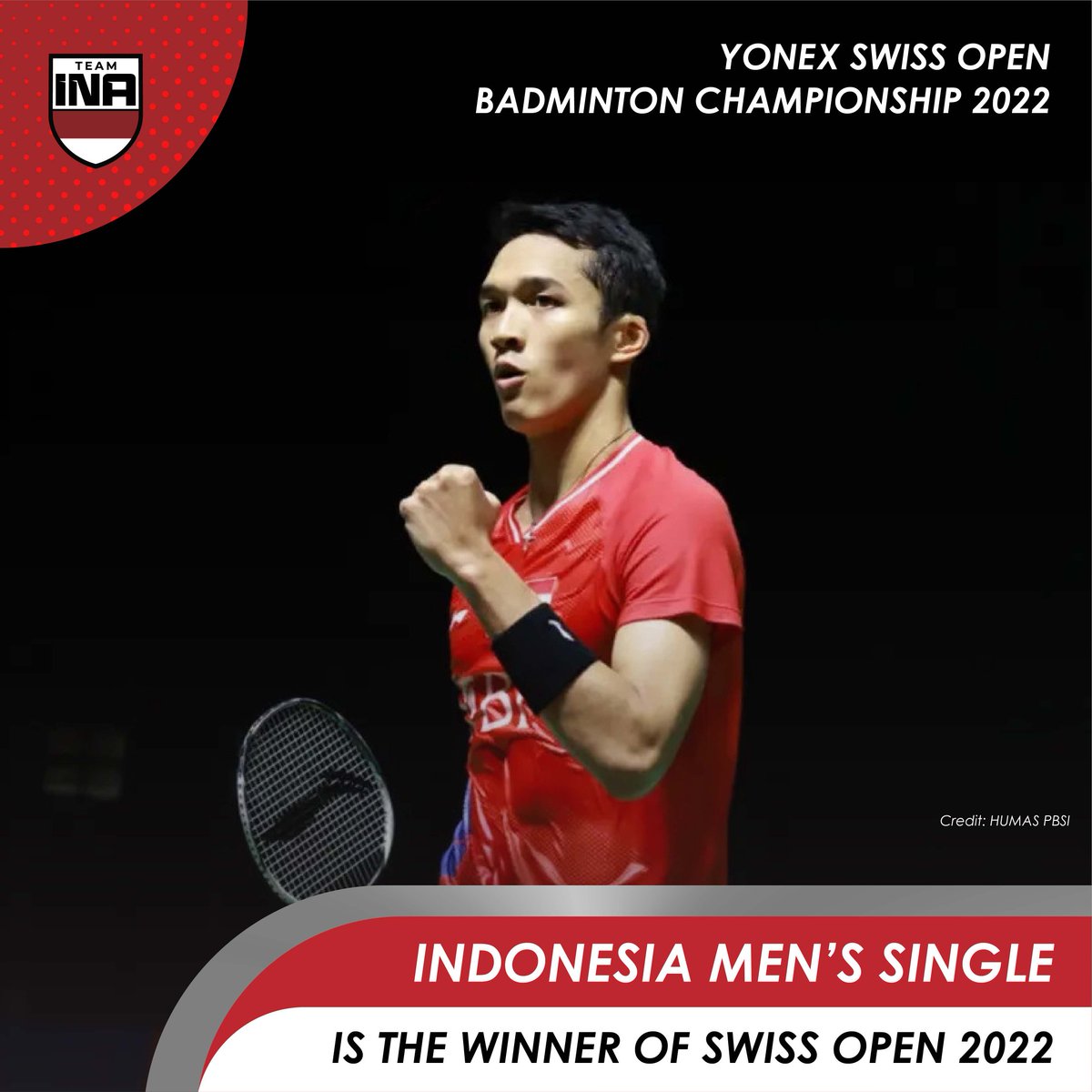 Congrats Jojo🇮🇩

Good game Jo! Proud of you!🥇

#SwissOpen2022