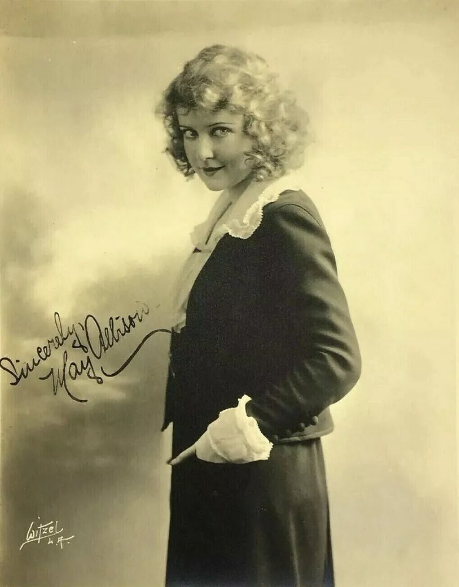 #MayAllison died on this date in 1989 in #BratenahlOhio. She is buried at #GatesMillsSouth. Allison was a major star in the pre-WWI era, a screen team with #HaroldLockwood. When he died in the #InfluenzaEpidemic her career faltered. We saw her at #Capitolfest in #TheLastCard.