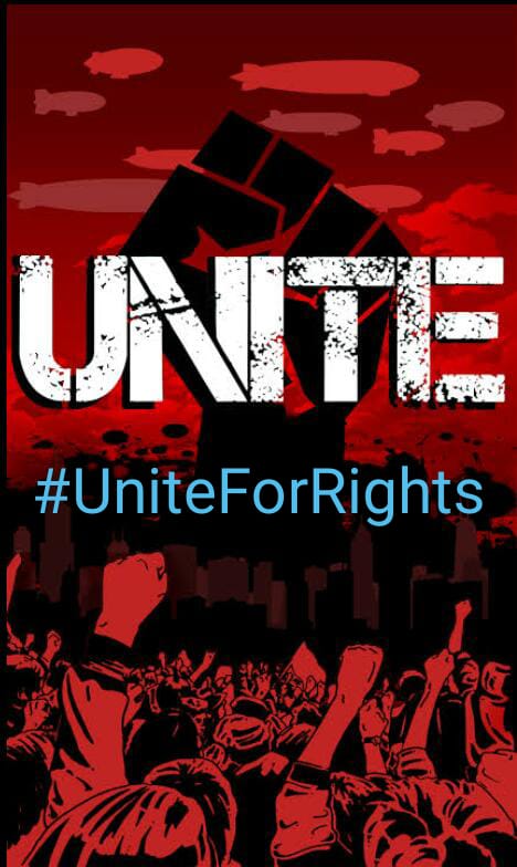 AM25427101's tweet photo. We r unite for our rights #UniteForRights 🤝 https://t.co/VLdtSmLihq
