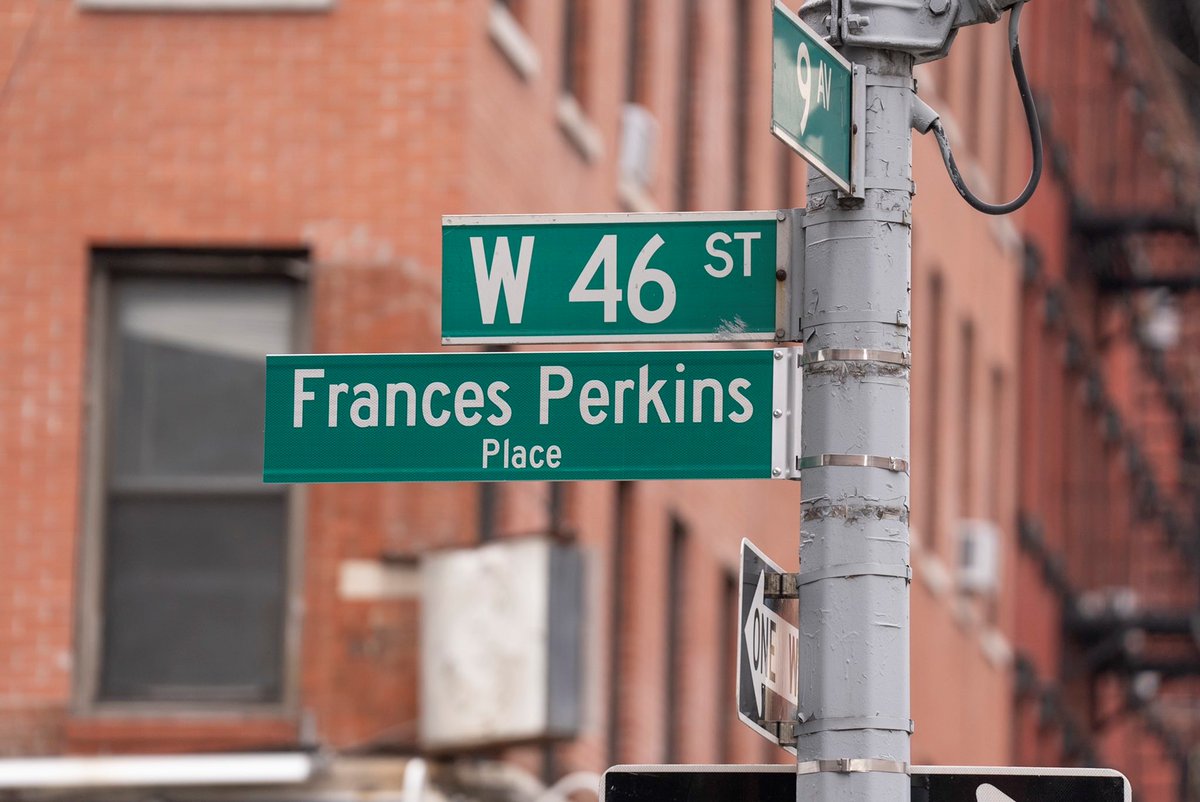 This happened yesterday in New York City between 9th and 10th avenues.🥳💖

#Francesperkins #Francesperkinsplace #Finallygettingherdue #WomensHistoryMonth #womenshistorymonth2022 #WHM