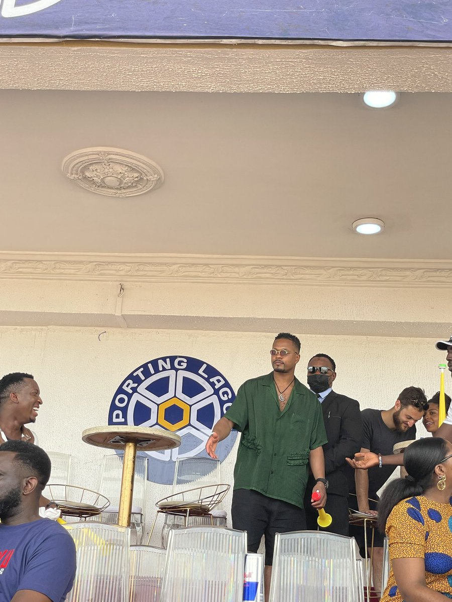 ObiIk's tweet photo. Guess who is at @SportingLagos game this afternoon! https://t.co/W1JXBPMfiP