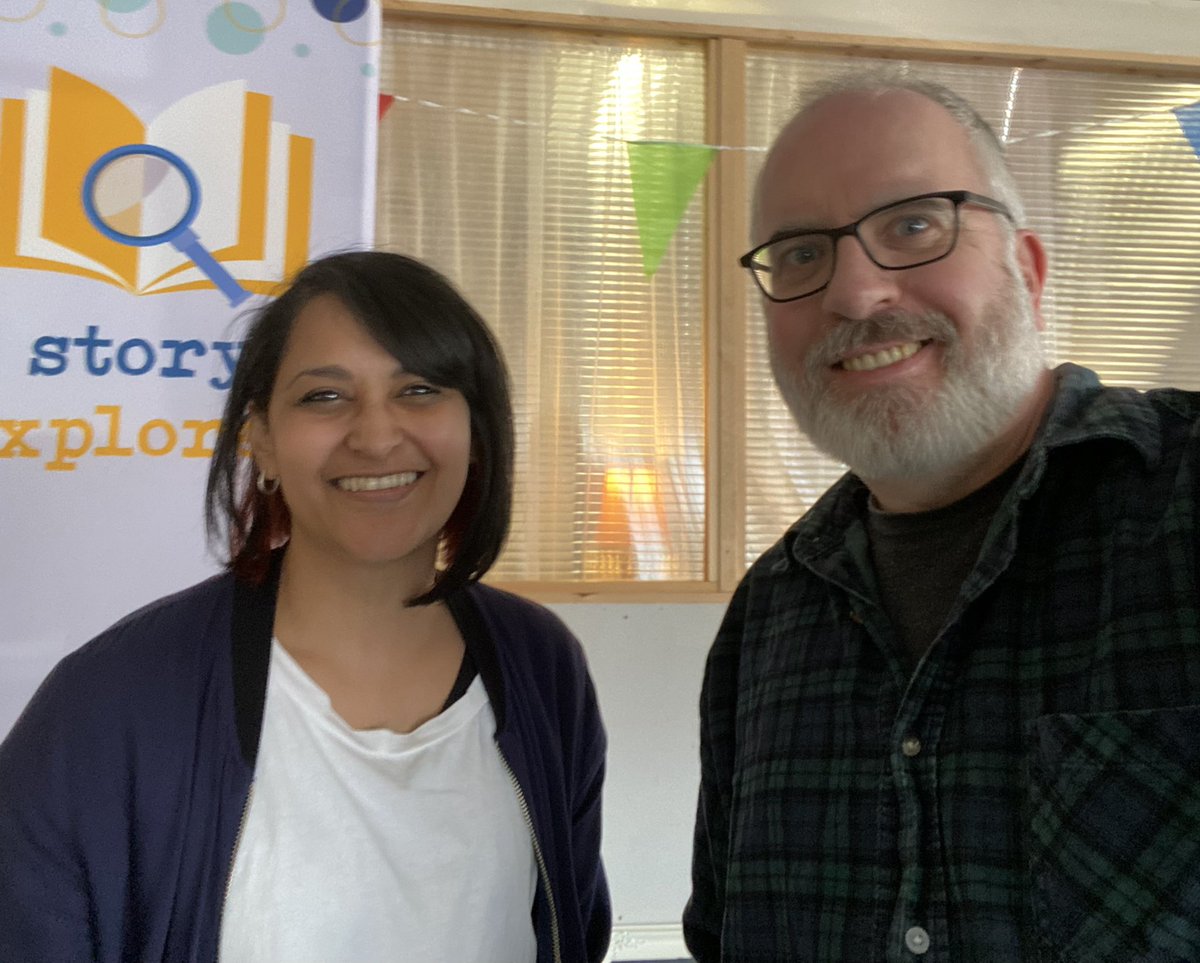 mpowerswriter's tweet photo. Lovely to bump into @SerenaKPatel in @CreativeKly at @ilkleylitfest !#AnishaAccidentalDetective #SpaceDetectives https://t.co/zGV0JGmgcL