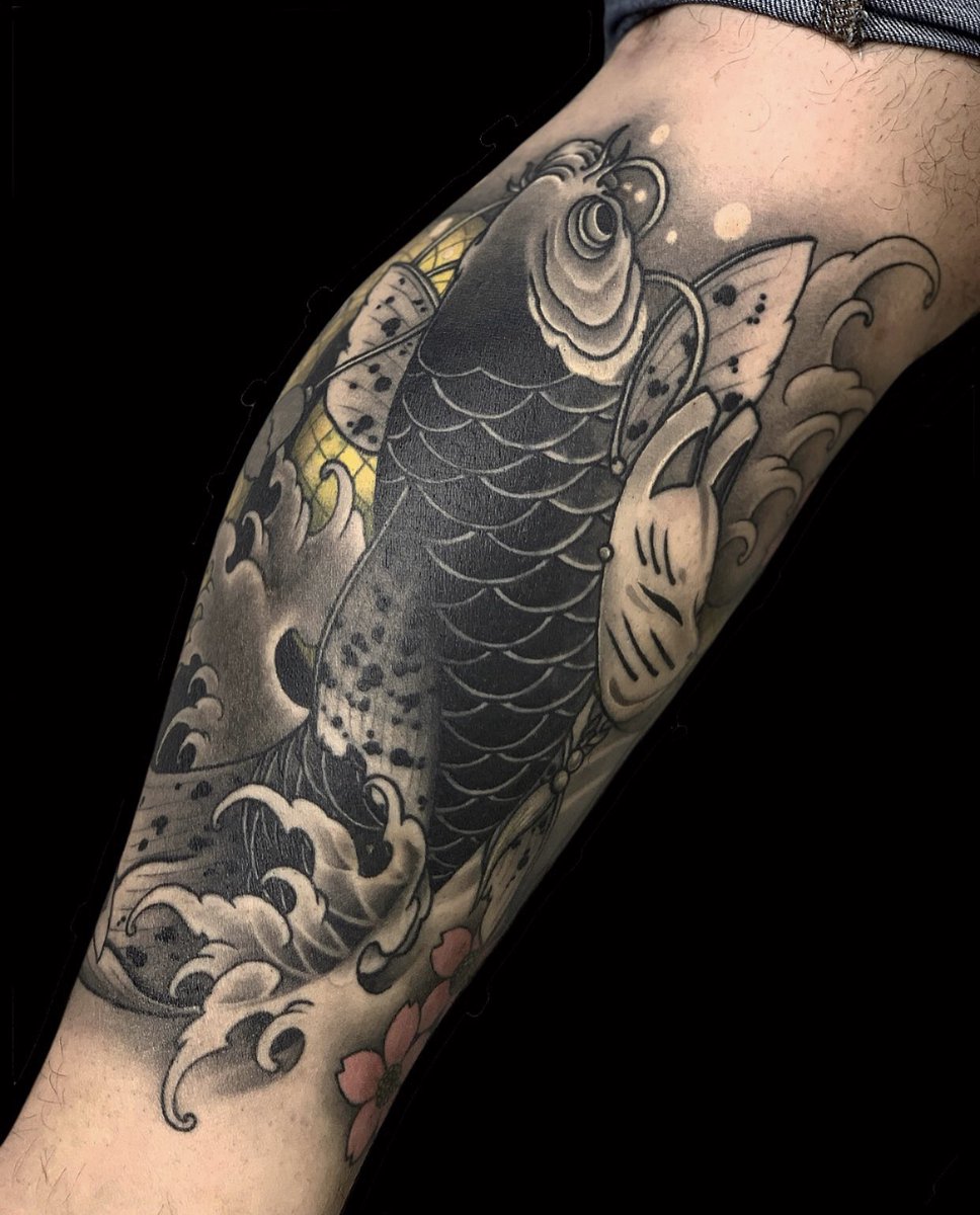 BentenTattoo's tweet photo. 鯉🐟ーカバーアップー

#benten #miyazaki #tattoo #coverup ＃宮崎 ＃彫師 ＃弁天 #タトゥー https://t.co/k2SpxX1vo3
