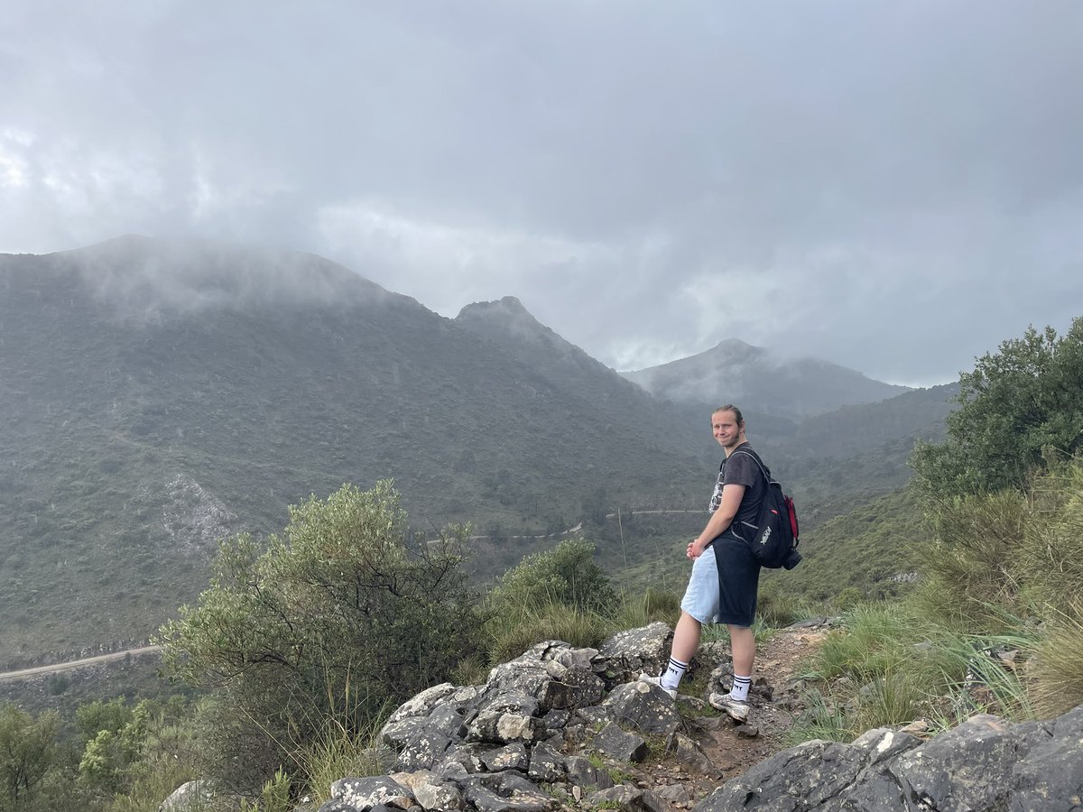 ChristyDH's tweet photo. Went for a bit of a walk. Got rained on* but who cares with views like this? 😍💚Stunning Sierra Las Nieves. In’t nature brillyant? ⛰
(*not gonna lie tho, I am diligently avoiding all my fellow Manxies SpanishWeather posts…🤣😭🤣 #weatherswap #shushnow) https://t.co/ijMHPIwVfM