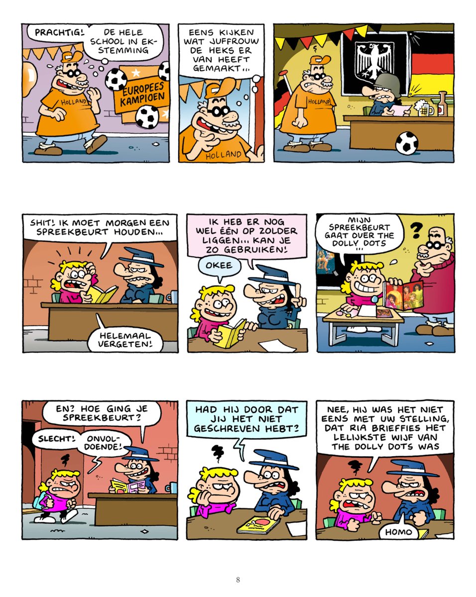 Mevrouw de Heks is een zelfbewuste, eigenwijze vrouw, die ergens in een bos in Nederland woont. Ze heeft een keurige baan als lerares op de Prinses Amalia school, ze houdt van muziek, uitgaan, uitvinden en op vakantie gaan.
stripwinkel.nl/product/mevrou…
