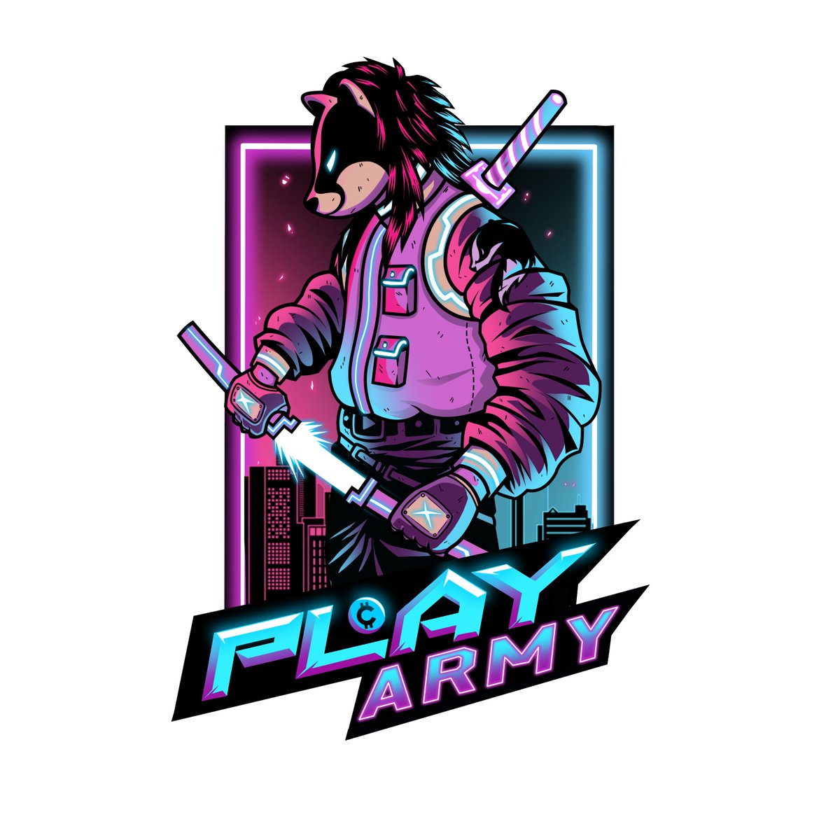 CryptoBenok's tweet image. The Badgers are out on the metaverse streets! 

#PlayArmyGuild #RealDealGuild #TAGLife