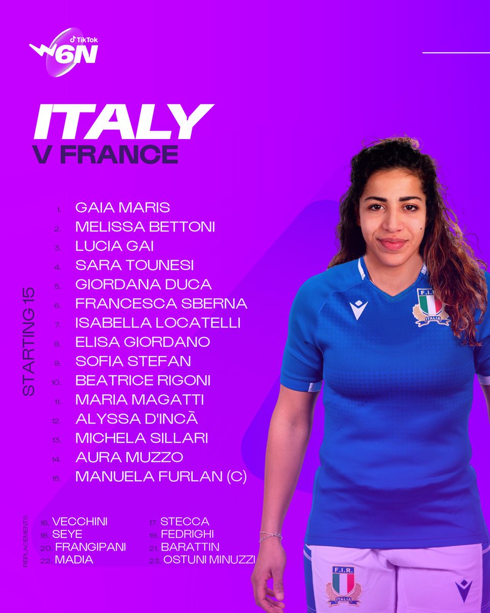 MovistarRugby's tweet photo. 🚨¡DIRECTO!🚨 XV Iniciales de FRANCIA e ITALIA para debutar en el 6 NACIONES Femenino 2022 hoy domingo 27 (16.00h, Deportes 2 por Movistar Plus+) en @MovistarRugby... Con Eduardo Téllez e @IsabelRicoV #ÚneteALaMelé https://t.co/hfqnWJYBA7