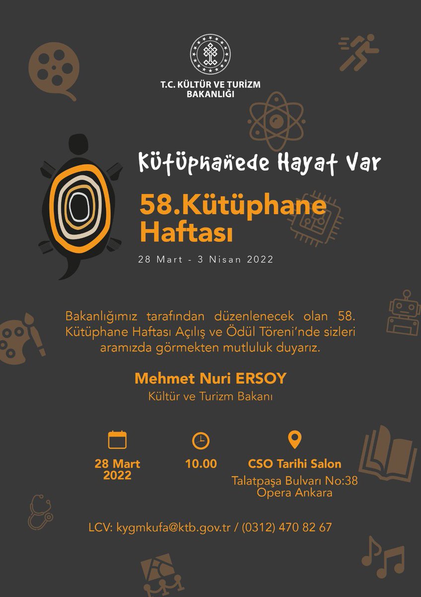 Kütüphane ve kitap dostlarına duyurulur.