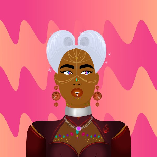 LyonnaLyu's tweet photo. my intergalactic goddess! 
#WoWG 20247 https://t.co/2u2qsKn9rh