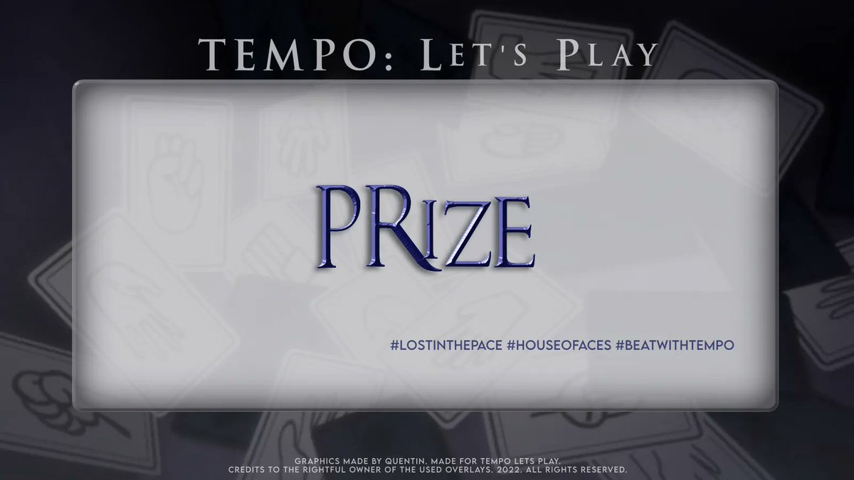 O32722's tweet photo. ⠀⠀
            
     ♛  TEMPO: LETS PLAY ♛ 
       NOW ROLLING THE DICE
    
    ༶•┈ PRIZE ┈•༶ 

              #LostlnThePace 
              #HouseOfAces
              #BeatWithTEMPO
⠀   
⠀⠀ https://t.co/G4adKkTIDW