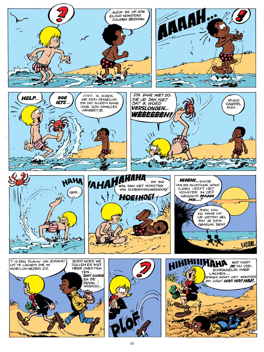Sjors en Sjimmie verhuizen met de Kolonel en Sally naar het waddeneilandje Schiermeeuwenoog. Daar krijgt de Kolonel namelijk het enerverende beroep van vuurtorenwachter. Maar er is iets niet pluis op het eiland...
stripwinkel.nl/product/sjors-…